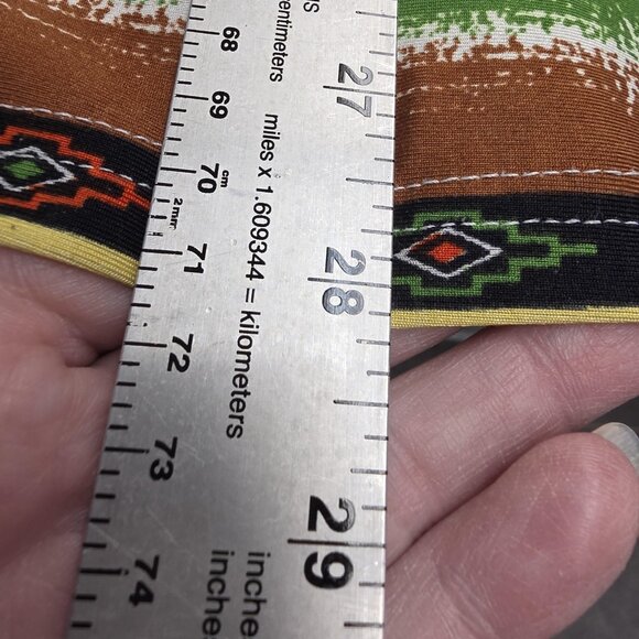 Southern Charm Shirt Womens 2XL Multicolor V Neck Tunic Aztec Stripe 3/4 Sleeve - Picture 10 of 10